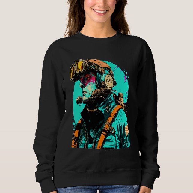 Sweatshirt Underwater Photographer Pop Style Scuba Diver Dad  (Devant)