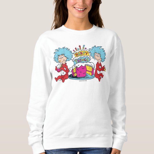 Sweatshirt Une chose Deux choses du parti (Devant)