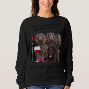 Sweatshirt Une Femme Ne Peut Survivre Seul Au Vin Boykin Span