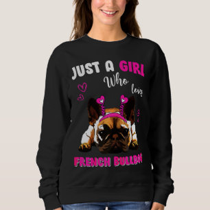 Sweatshirt Une fille qui aime le taureau français