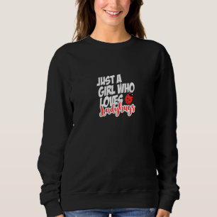 Sweatshirt Une Fille Qui Aime Les Ladybugs Mignonnes Design P