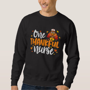 Sweatshirt Une Infirmière Remerciée Thanksgiving Turquie Infi