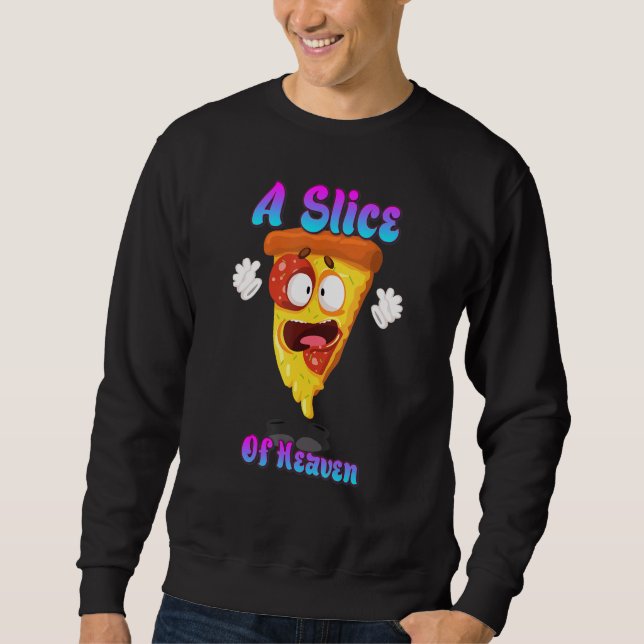 Sweatshirt Une Partie Du Ciel Pizza Drôle Citation Sarcastiqu (Devant)
