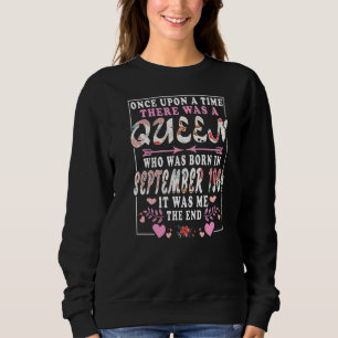 Sweatshirt Une Reine Née En Septembre 1964 Anniversaire W