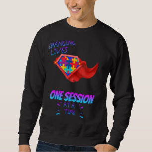 Sweatshirt Une Session À La Fois Autisme Sarcastique Plaisant