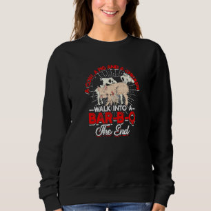 Sweatshirt Une vache Un cochon et un poulet Marchez dans un B
