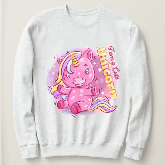 Sweatshirt Unicorn (Design devant)