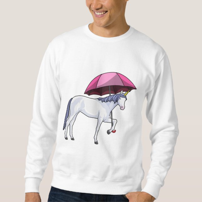 Sweatshirt Unicorn avec Umbrella (Devant)