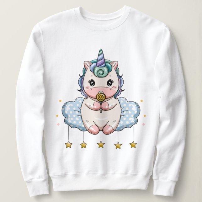 Sweatshirt Unicorne (Design devant)