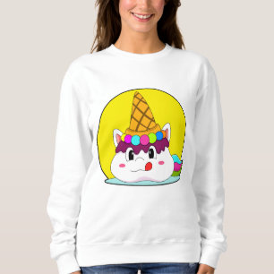 Sweatshirt Unicorne avec cône de crème glacée