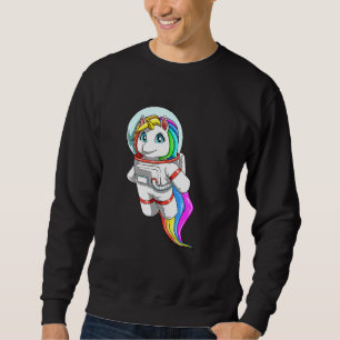 Sweatshirt Unicorne en tant qu'astronaute