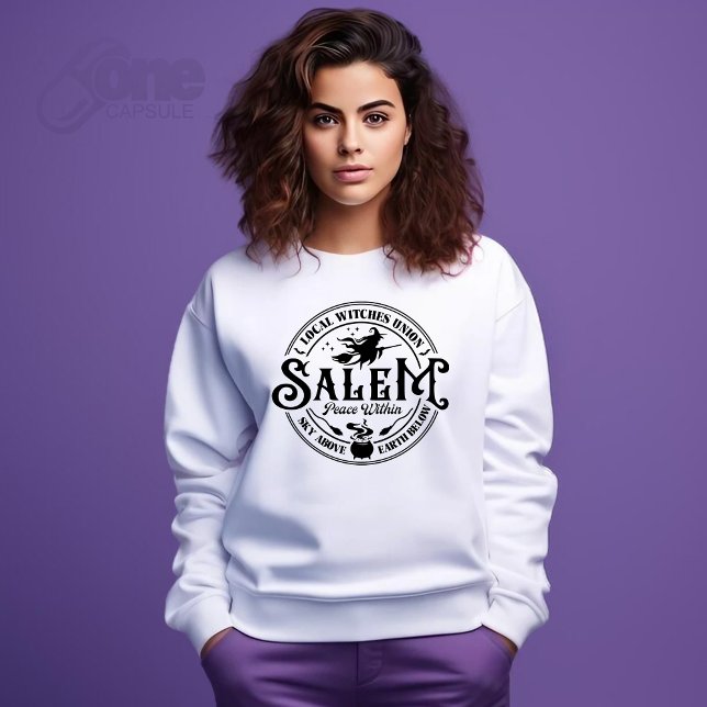 Sweatshirt Union des sorcières locales d'Halloween Salem (salem local witches union halloween)