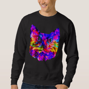 Sweatshirt Unique À Propos De L'Ordinateur De Chat Couleur