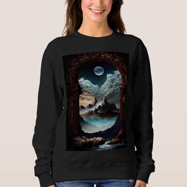 Sweatshirt Unique Enchanting Fantasy Dreamscape Ethereal Orig (Devant)