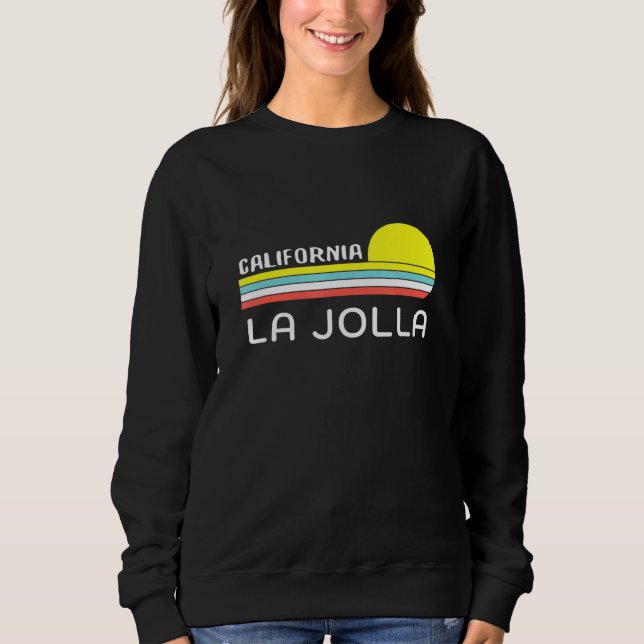 Sweatshirt Unique La Jolla California Retro Sunset Graphic No (Devant)