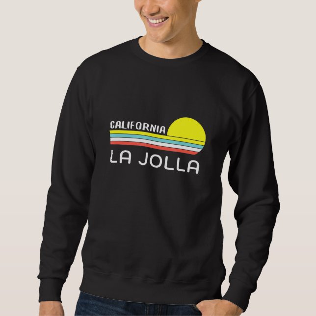 Sweatshirt Unique La Jolla California Retro Sunset Graphic No (Devant)