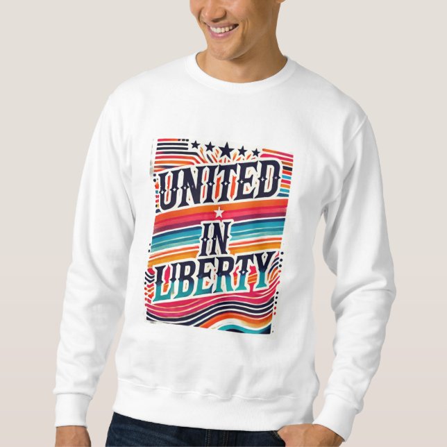 Sweatshirt Unis dans la liberté (Devant)