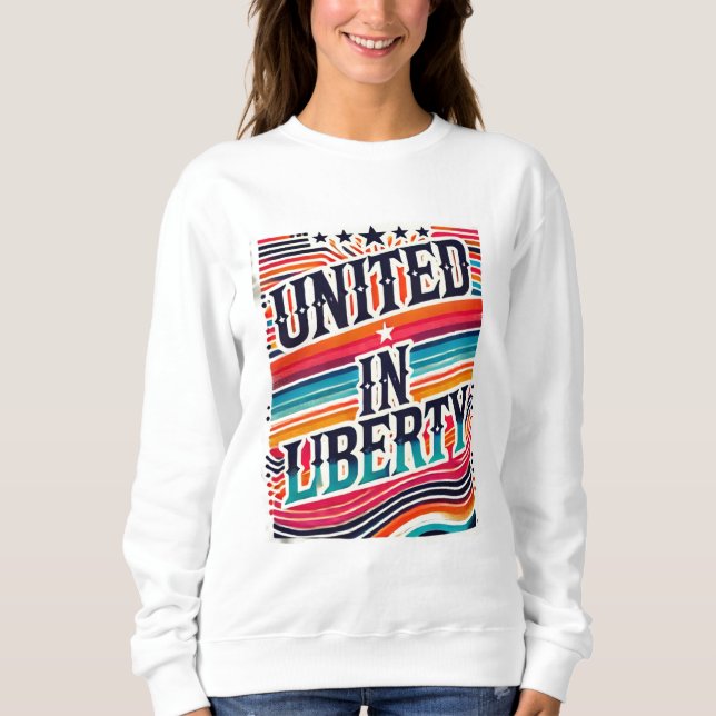 Sweatshirt Unis dans la liberté (Devant)