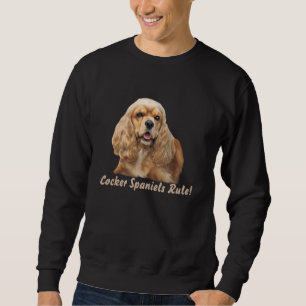 Sweatshirt unisexe adorable de cocker juste