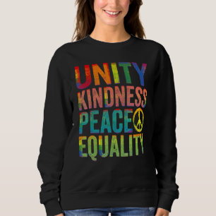Sweatshirt Unité gentillesse symbole de paix égalité diversit