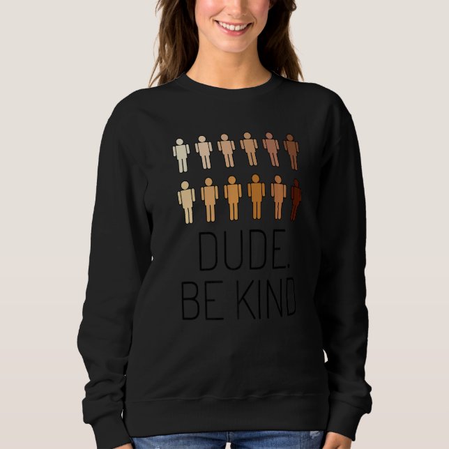 Sweatshirt Unity Day Orange Anti Bullying Melanin Kindness Du (Devant)