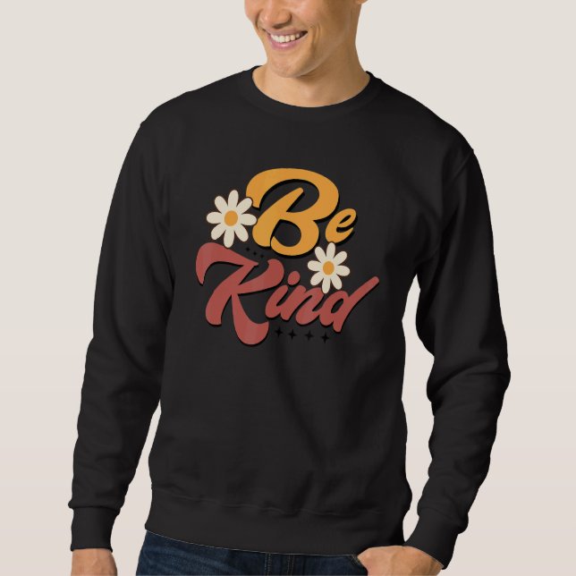 Sweatshirt Unity Day Orange Retro Teacher Kindness Antibulliy (Devant)