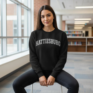 Sweatshirt Université de HATTIESBURG de style américain Colle
