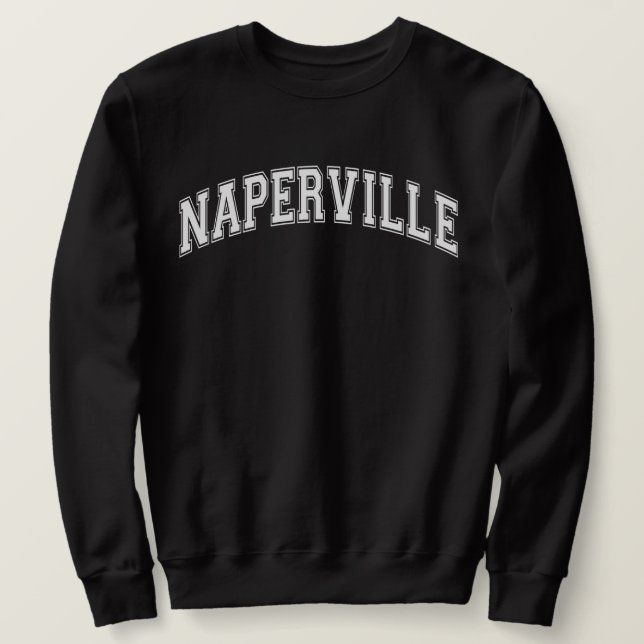Sweatshirt Université de NAPERVILLE Style America College (Design devant)