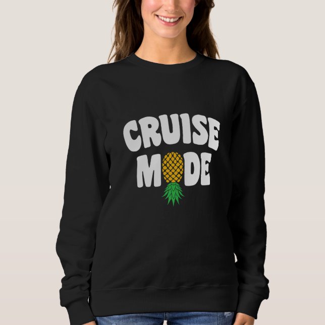 Sweatshirt Upside Down Pineapple Sharing Swinger Cruise (Devant)