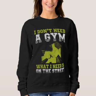 Sweatshirt Urban Gymnast Wall Running Design for Traceur Park