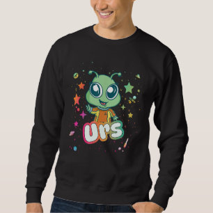 Sweatshirt URS - Nom du garçon mignon avec un Alien mignon