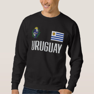 Sweatshirt Uruguay Drapeau Uruguayen Football Fan Hommes de f