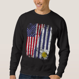 Sweatshirt URUGUAYAN RACINE LE Drapeau semi-américain URUGUAY