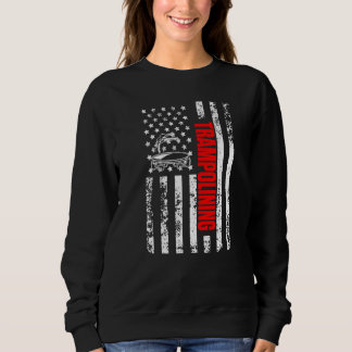 Sweatshirt US American Flag Gymnastics Sports Patriotic Tramp