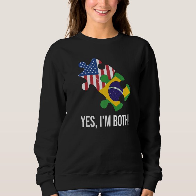 Sweatshirt US Brazilian Dual Citizenship Premium (Devant)