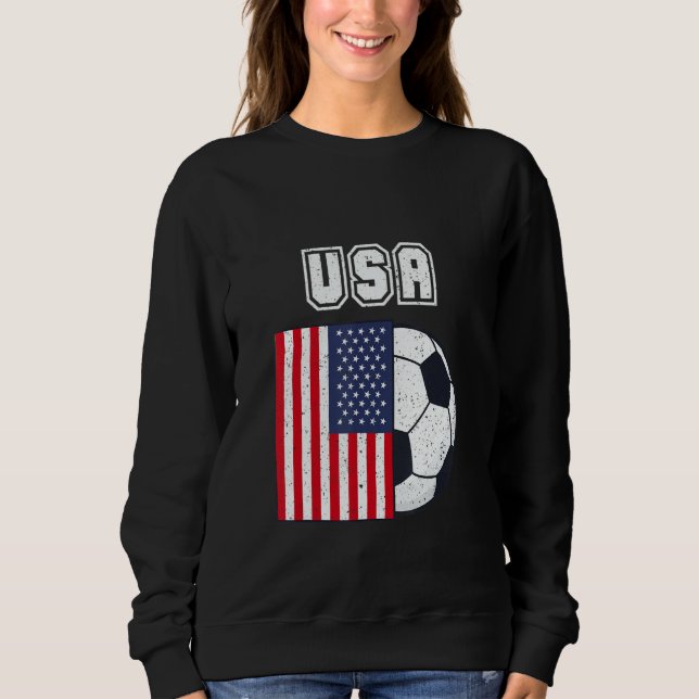 Sweatshirt Usa Soccer Team Flag (Devant)