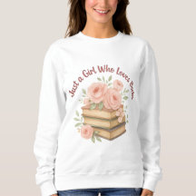 ust une fille qui aime livres Floral Graphic
