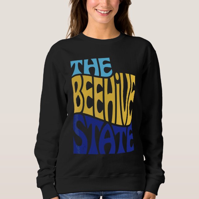 Sweatshirt Utah Ut Us State Shape Motto (Devant)