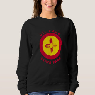 Sweatshirt Ute Lake State Park New Mexico NM Flag Zia Souveni