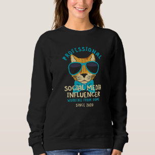 Sweatshirt Utilisation À Partir De La Maison Social Media Inf