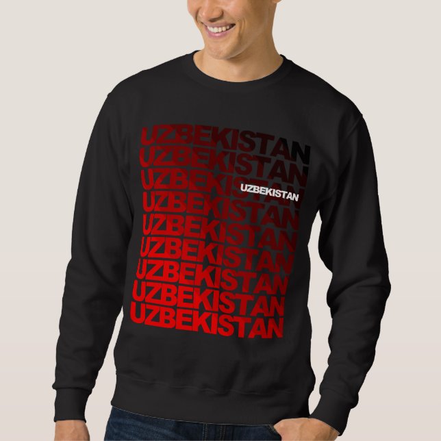 Sweatshirt UZBEKISTAN_red-bl (Devant)