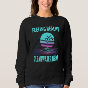 Sweatshirt Vacances à Clearwater Beach Palmier Cool