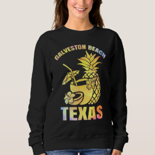 Sweatshirt Vacances d'été Retro Sunset Texas Galveston Beach