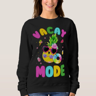 Sweatshirt Vacay Mode  Women Girls Vacation Summer Cruise Get