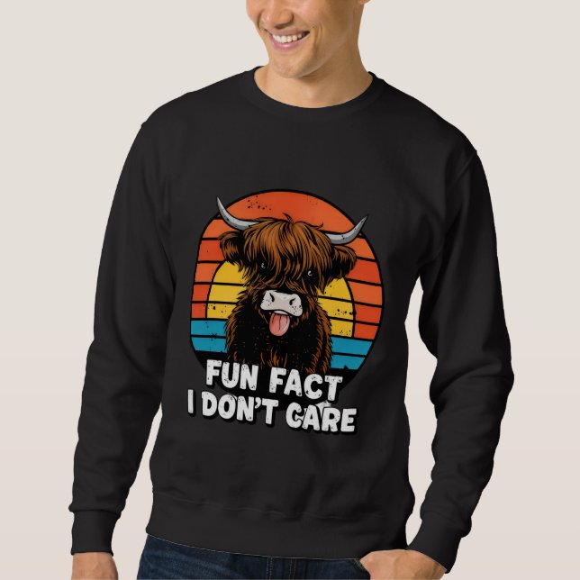 Sweatshirt Vache. (Devant)