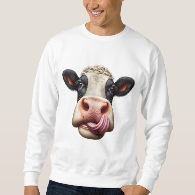 Sweatshirt Vache. (Devant)