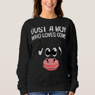 Sweatshirt Vache Conception pour les garçons Enfants Vin d'él