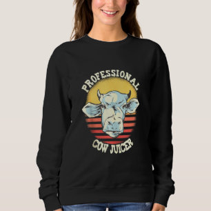 Sweatshirt Vache Imprimer Professionnel Vache Juicer Milker L
