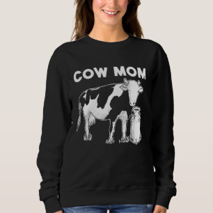 Sweatshirt Vache Pour Mère Maman Taureau Génisse Troupeau Ani
