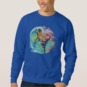 Sweatshirt Vague marémotrice Aquaman & Black Manta